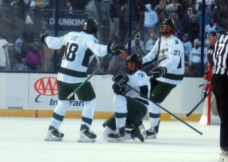 Michigan State froze out Penn State in a key outdoor game