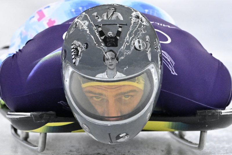 Ukrainian booted from Olympic Skeleton over helmet honoring war dead